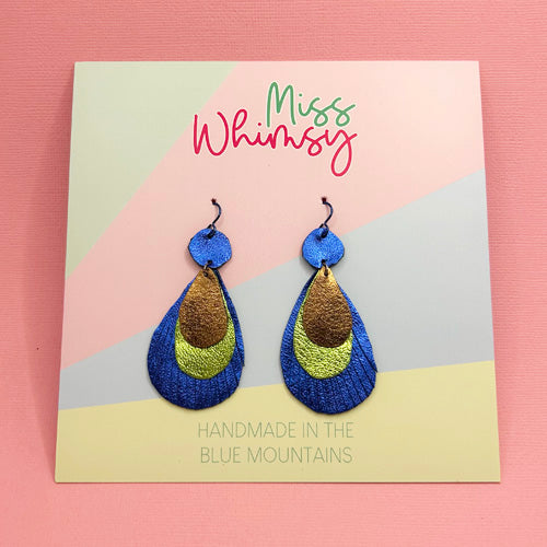 Peacock Dangles - Night Breeze