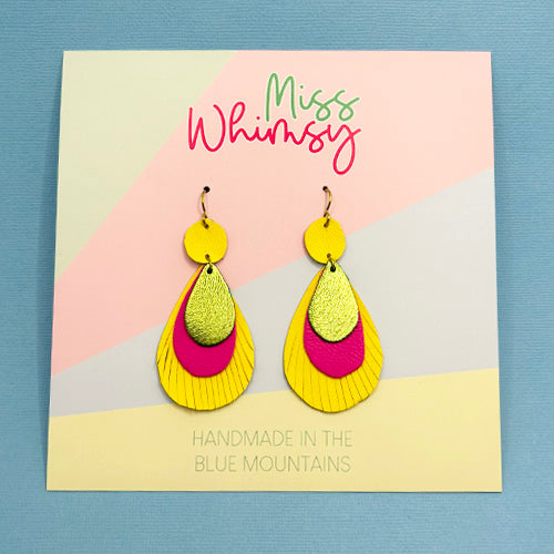 Peacock Dangles - Carnival